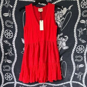 Playa Lucila Red Sleeveless Top